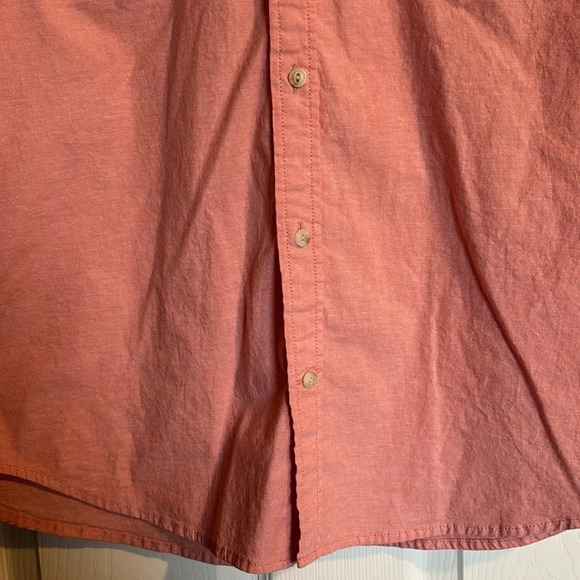 Mutual Weave men’s pink short sleeve button down shirt size XL - Picture 4 of 8
